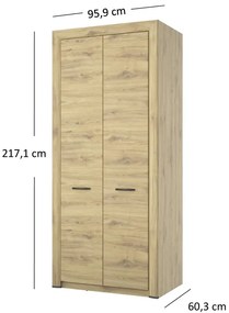 Szafa dwudrzwiowa na ubrania - Salmi 13X