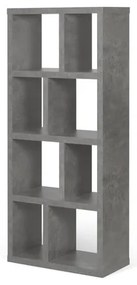Szary regał w dekorze betonu 70x159 cm Berlin – TemaHome