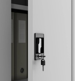 Szafka na segregatory zamykana BEATA, 900 x 930 x 400 mm, szara