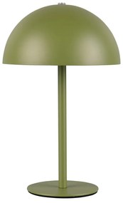 Zielona lampa stołowa LED z metalowym kloszem (wysokość 21 cm) Munoz – Trio