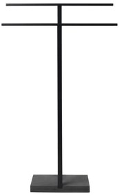 Czarny metalowy stojak na ręczniki Blomus, wys. 86 cm