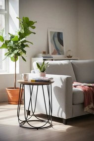 Nowoczesny stolik kawowy orzech P7-Z92