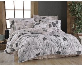 BedTex Bawełniana pościel Ginko biała, 140 x 200cm, 70 x 90 cm