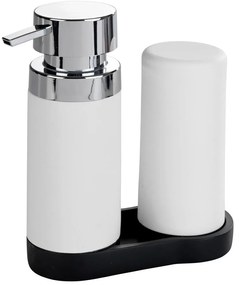 Dozownik z pompką do mydła, zestaw 2w1 do kuchni lub łazienki - 250 ml, WENKO