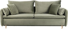 Sofa trzyosobowa z funkcją spania i poduszkami Luna