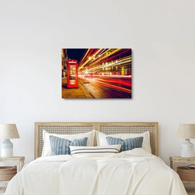 Obraz czerwonej budki telefonicznej w Londynie (70x50 cm)