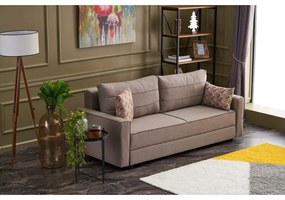 Jasnobrązowa rozkładana sofa 215 cm Ece – Artie