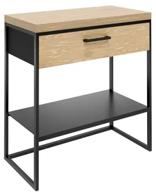 Szafka pod umywalkę nablatową ARIEN II 60x43 cm czarny/dąb BALTICA DESIGN