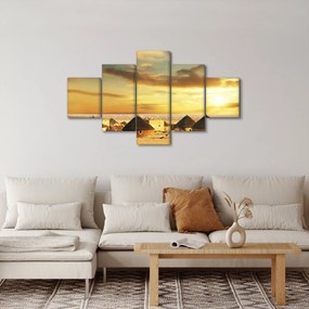 Obraz - Chaty na pustyni (125x70 cm)