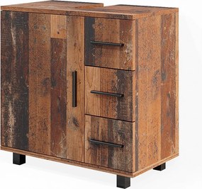 Szafka na wannę rustykalny dąb 60x33x60.8 ilias