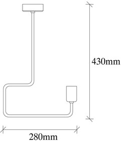 Czarna metalowa lampa wisząca Opviq lights Penelope