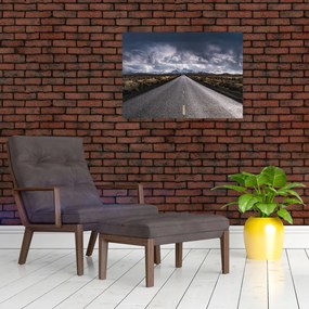 Obraz na szkle drogi na pustyni (70x50 cm)