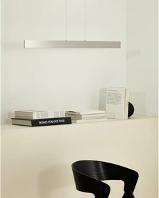 Lampa wisząca LED w kolorze srebra z metalowym kloszem Boadella – Kave Home