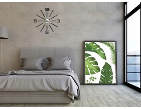 Zegar ścienny naklejany duży nowoczesny akrylowy na ścianę do kuchni salonu