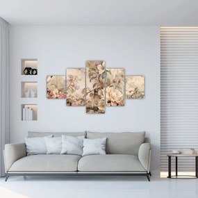 Obraz - Obraz ptaka w stylu vintage (125x70 cm)