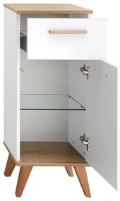Biała niska szafka łazienkowa 36x90 cm Set 923 – Pelipal