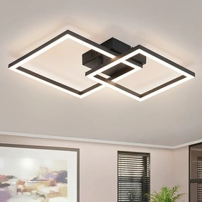 Lampa sufitowa LED Nettlife do kuchni – 20 W, czarna, 4000 K, neutralna biel, nowoczesny obrotowy design, oświetlenie narożne do korytarza i sypialni