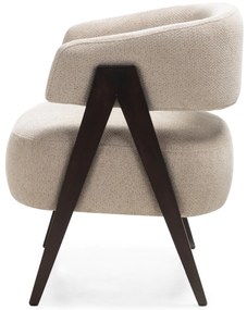 Beżowy designerski fotel MIZU