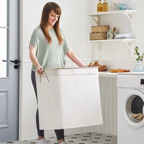 Jurhan Kosz na bieliznę DORA, 150 l, biała