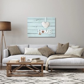 Obraz na szkle - I love home (70x50 cm)
