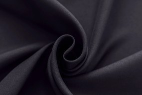 Ciemnoszara zasłona OXFORD 140x250 cm Zawieszanie: Taśma z wiązaniami