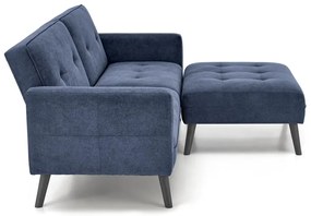 Sofa rozkładana CORNELIUS niebieska HALMAR