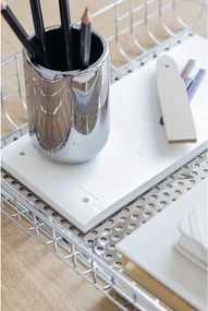 Kubek na szczoteczki do zębów ceramiczny w kolorze srebra Lotus – Mette Ditmer Denmark