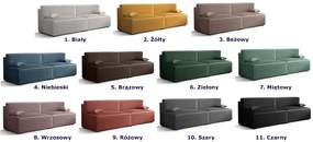 Biała rozkładana sofa - Lider 3X