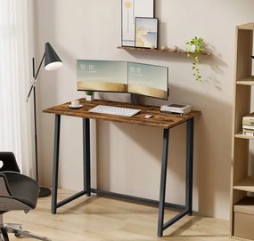 Biurko składane pod laptopa rustykalny + czarny D1-K30