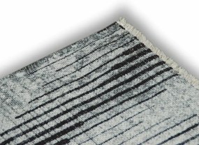 Dywan bawełniany Pescara jodełka szaro-grafitowy 160 cm x 230 cm