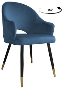 Krzesło obrotowe Velvet podstawa czarno-złota MG33