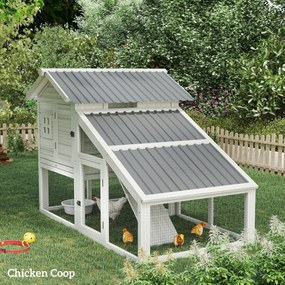 Outsunny 12 szt. blach trapezowych 129x45cm 7m² ocynkowana blacha dachowa 0,25 mm odporna na warunki atmosferyczne Jasnoszary | Aosom PL