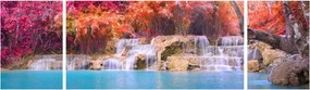 Obraz turkusowej laguny, Laos, Tat Kuang Si (170x50 cm)