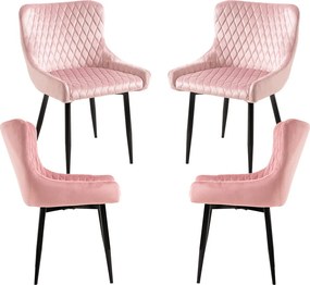 Zestaw 4 krzese Sanda Velvet