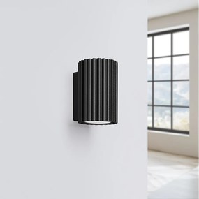 Lampa ścienna minimalistyczny Gloow, aluminium - 1 źródło światła 4000K - L.6.5 x H.10 cm - czarny