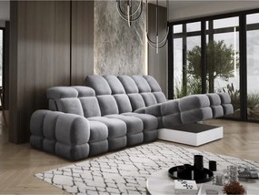 Narożnik TOLLO MINI S Prawostronny Elektryczna regulacja Salvador 14 kolor Szary WERSAL