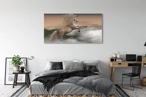 Fotoobraz na płótnie Jednorożec w Chmurach