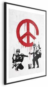 Plakat Wojna i pokój 21x30 cm z ramą czarną z marginesem ARTGEIST B