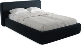 Łóżko 180 x 225 - z weluru - królewski niebieski - KIANA