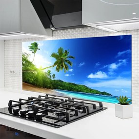 Panel Szklany Tropikalna Panorama Wybrzeża