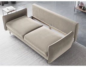 Beżowa sofa rozkładana ze schowkiem Cosmopolitan Design Vermont