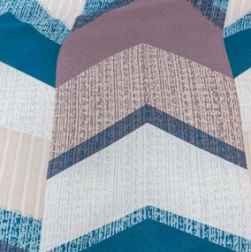 PrzytulneMieszkanie.pl PrzytulneMieszkanie.pl Pościel z mikrofibry CHEVRONIX niebiesko-fioletowe Rozmiar pościeli: 2 szt 70 x 80 cm | 160 x 200 cm