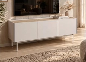 Szafka RTV Lobster – nowoczesna szafka pod TV do salonu na metalowych nóżkach, minimalistyczny design