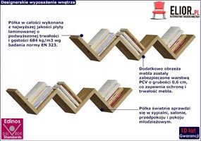 Zestaw Dwóch Półek Ściennych Dąb Artisan K3-W68