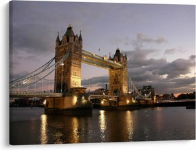 Obraz - Tower Bridge nocą (70x50 cm)