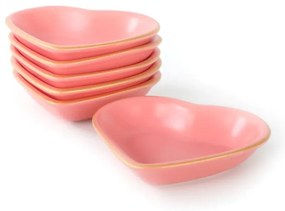 Różowe ceramiczne miski zestaw 6 szt. – Hermia