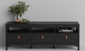 Szafka RTV z szufladami w kolorze czarny mat Madrid