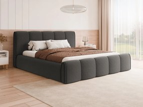 Łóżko tapicerowane z pojemnikiem na pościel Wincan