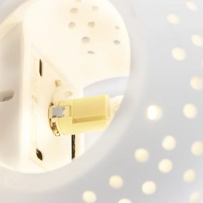 Vintage-inspirowana lampa ścienna z białego gipsu - Blur