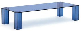 Niebieski szklany stolik 60x140 cm Adularia – Kave Home